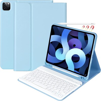 Keyboard Case for IPAD Pro 11'' Light Blue with White Keyboard