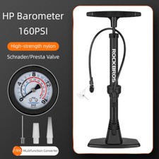 ROCKBROS Bicycle Air Pump 160PSI High Pressure Barometer Pump Schrader/Presta