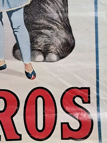 RINGLING BROS BIG BINGO CIRCUS POSTER. BEFORE MERGER WITH BARNUM 29 1/2" X 22" - Picture 12 of 16