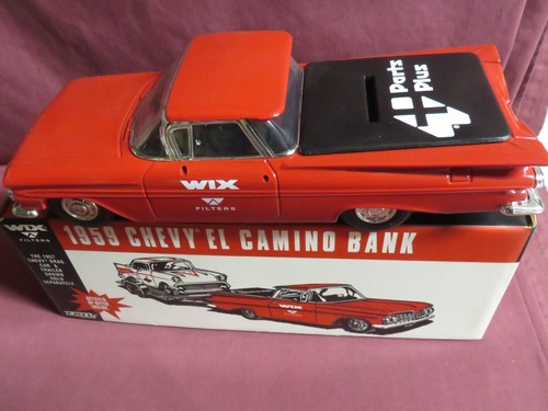 1/32 ERTL BANK, 1959 RED CHEVY EL CAMINO, WIX FILTERS - Picture 2 of 2