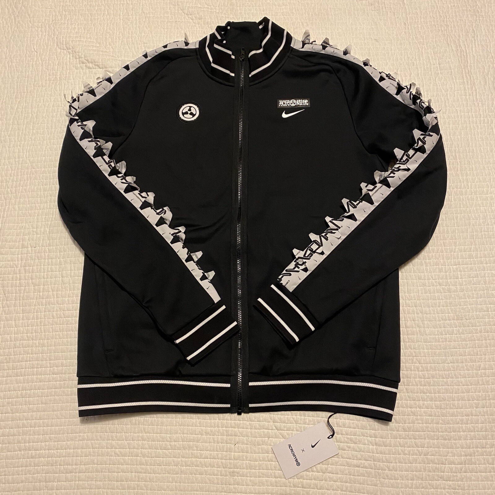 SACAI X NIKE NIKE X ACRONIMO MAGLIA TRACK JACKET CU0469 010 L NUOVA con etichette acg nikelab