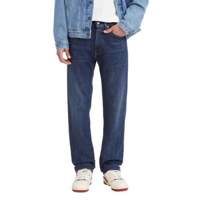 Levi's Men's 505 Regular Fit Straight Leg Jeans, Dark Blue, 38 x