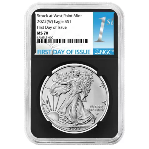 2023 (W) $1 American Silver Eagle NGC MS70 FDI First Label Retro Core