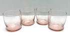 Vintage Pink Symphony Wheaton Depression MCM Glasses Rib Optic Flat--Set of 4