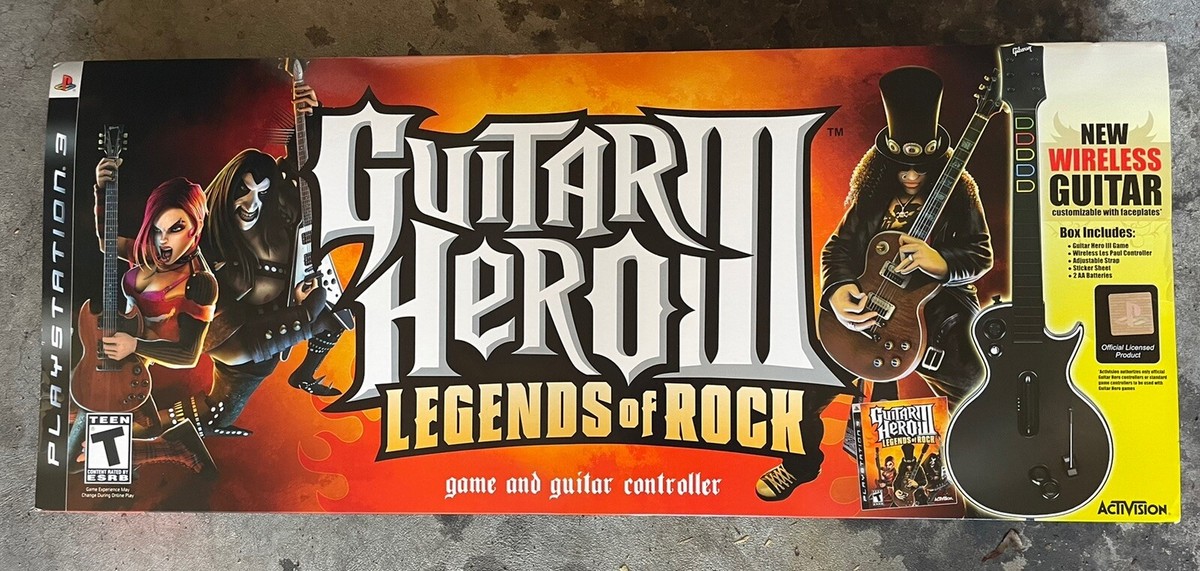 Guitar Hero III: Legends of Rock Playstation PS3 Brand New FACTORY SEALED