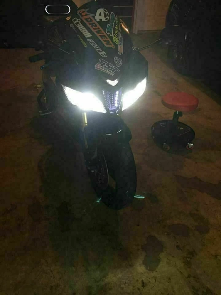 Faros LED para Kawasaki Ninja 650R 2006-2011 650 2012-2019 -2X H7 6000K Foto 4 de 4