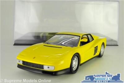 FERRARI TESTAROSSA MODEL CAR YELLOW 1:43 SCALE IXO SPORTS +