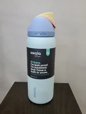 Owala FreeSip Stainless Steel Water Bottle / 32oz / Color: Cloud 9 - Color Drop