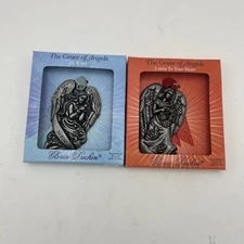 New 2 The Grace of Angels LISTEN TO YOUR HEART and Be Kind Christmas Ornaments