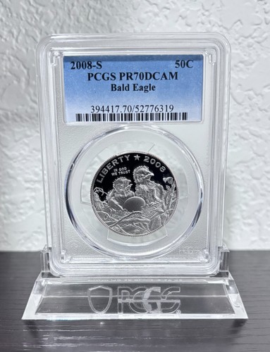 2008-S Bald Eagle Proof PCGS PR70DCAM 2008 S PF70 Half 50c Clad