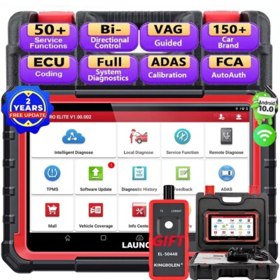 2026 LAUNCH X431 Pros V+ Elite OBD2 Car Diagnostic Scanner ECU Key Coding Tool