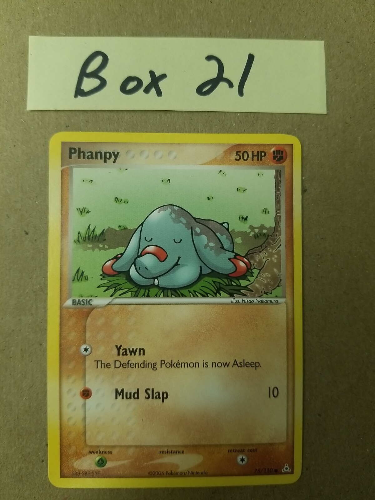 Phanpy 75/110 EX Holon Phantoms Common 2006 Nintendo Pokemon Card NM