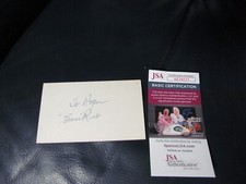 Sam Rice signed Index Card JSA Certified