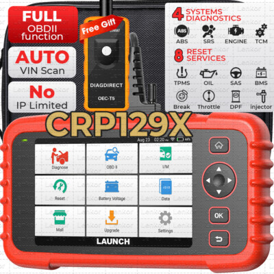 2025 Launch CRP129X OBD2 Car Scanner Engine ABS SRS SAS TPMS EPB Diagnostic Tool