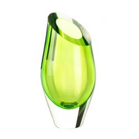 Vases Decorative, Small Modern Crystal Green Glass Vase Art Vases Decorative, Small Modern Crystal Green Glass Vase Art