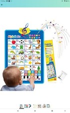 Electronic Alphabet Poster,Interactive Alphabet Wall Chart, Abcs/Numbers Talking