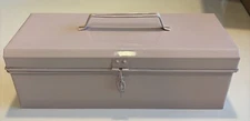 Toolbox by Rosy Rings Pink metal toolbox 14 x 6 x 5 Anthropologie