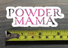 Adesivo sci Powder Mama decalcomania sci 3,25" Salomon Rossi Blizzard Volkl Roxy PO