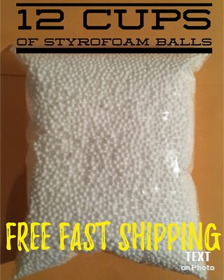 Foam Balls White Poly Polystyrene Foam balls beads slime New