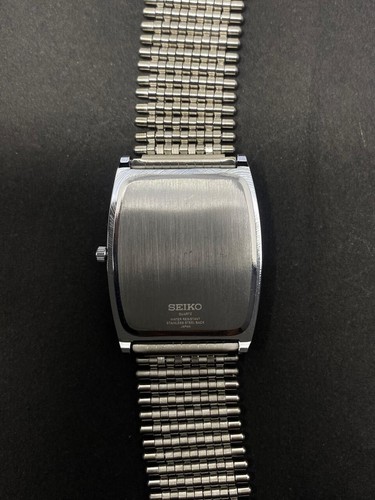 RARE Vintage Seiko Slim Tonneau Tank Quartz Men's Watch - (FREE SHIPPING) - Picture 6 of 8