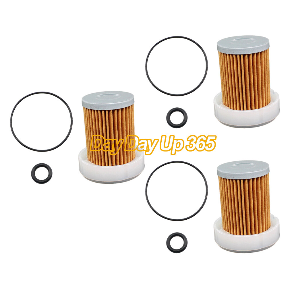 3pcs Fuel Filter with ORings For Kubota L2800 L3200 L3700 L3800 Rep