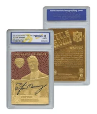 PEYTON MANNING Colts 1998 Draft Pick Throwback FEEL the GAME Card - GEM-MINT 10