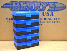 (5) 45 ACP / 40 / 10 MM  50 ROUND PLASTIC AMMO BOXES ( BLUE COLOR )