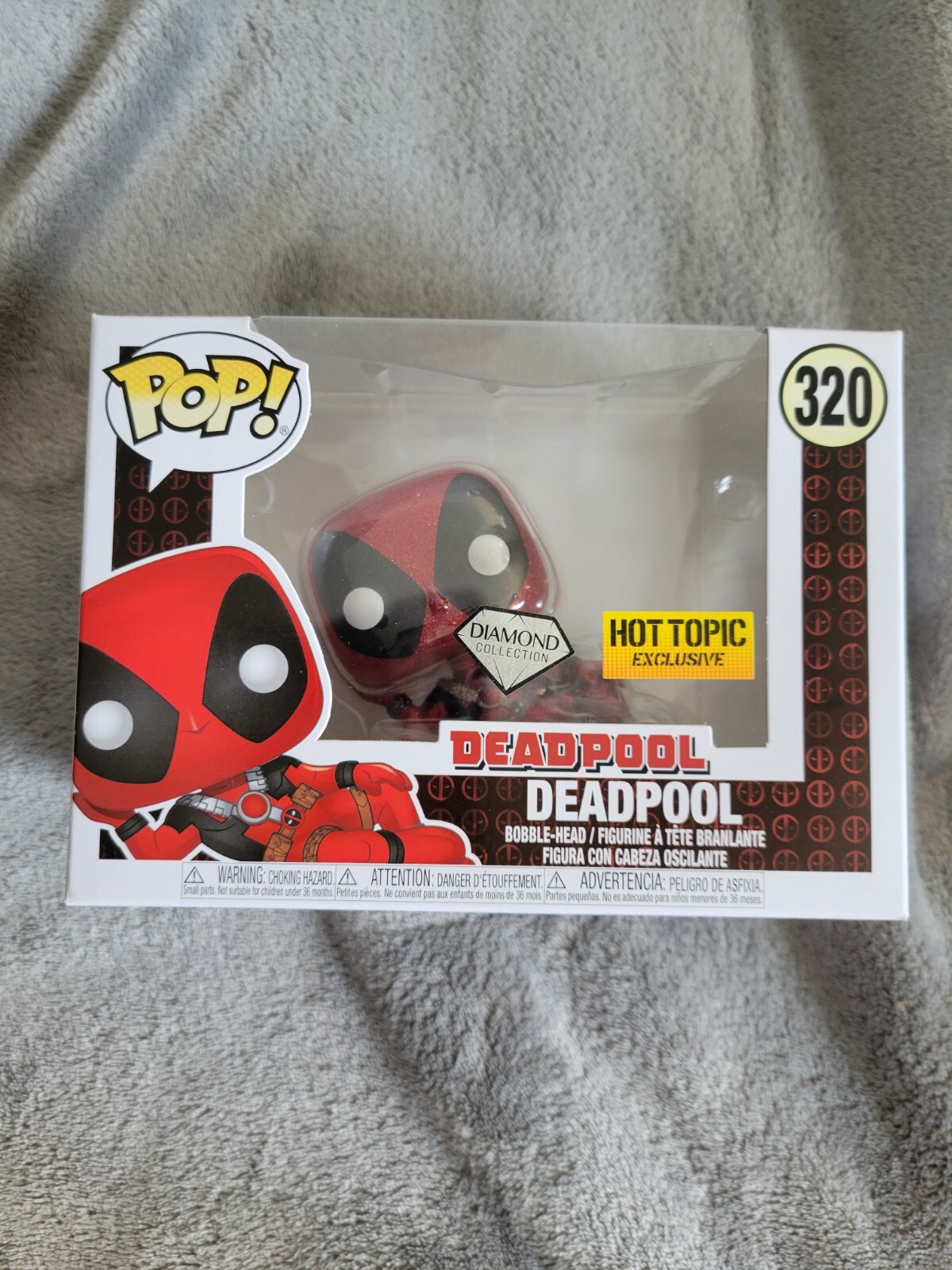 En Oferta Funko Pop: Marvel Deadpool #320 Diamond (Glitter) Collection Hot Topic Exclusive