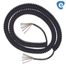 Spiralkabel 6-adrig 6x0,25 Sicherung Sicherheit Tor Antrieb Sektionaltor Rolltor