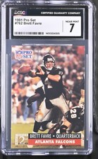 Football 1991 Pro Set 762 Brett Favre CGC 7