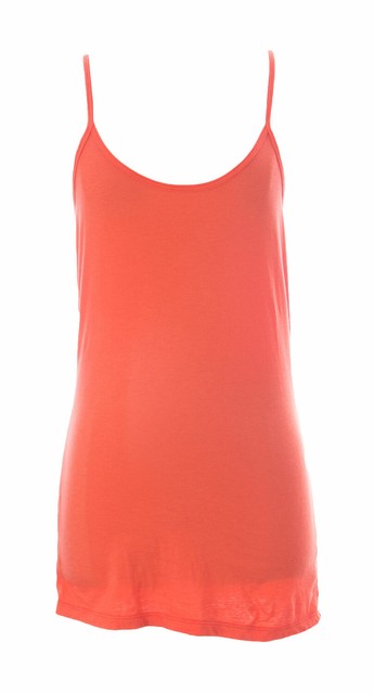 orange spaghetti strap tank top