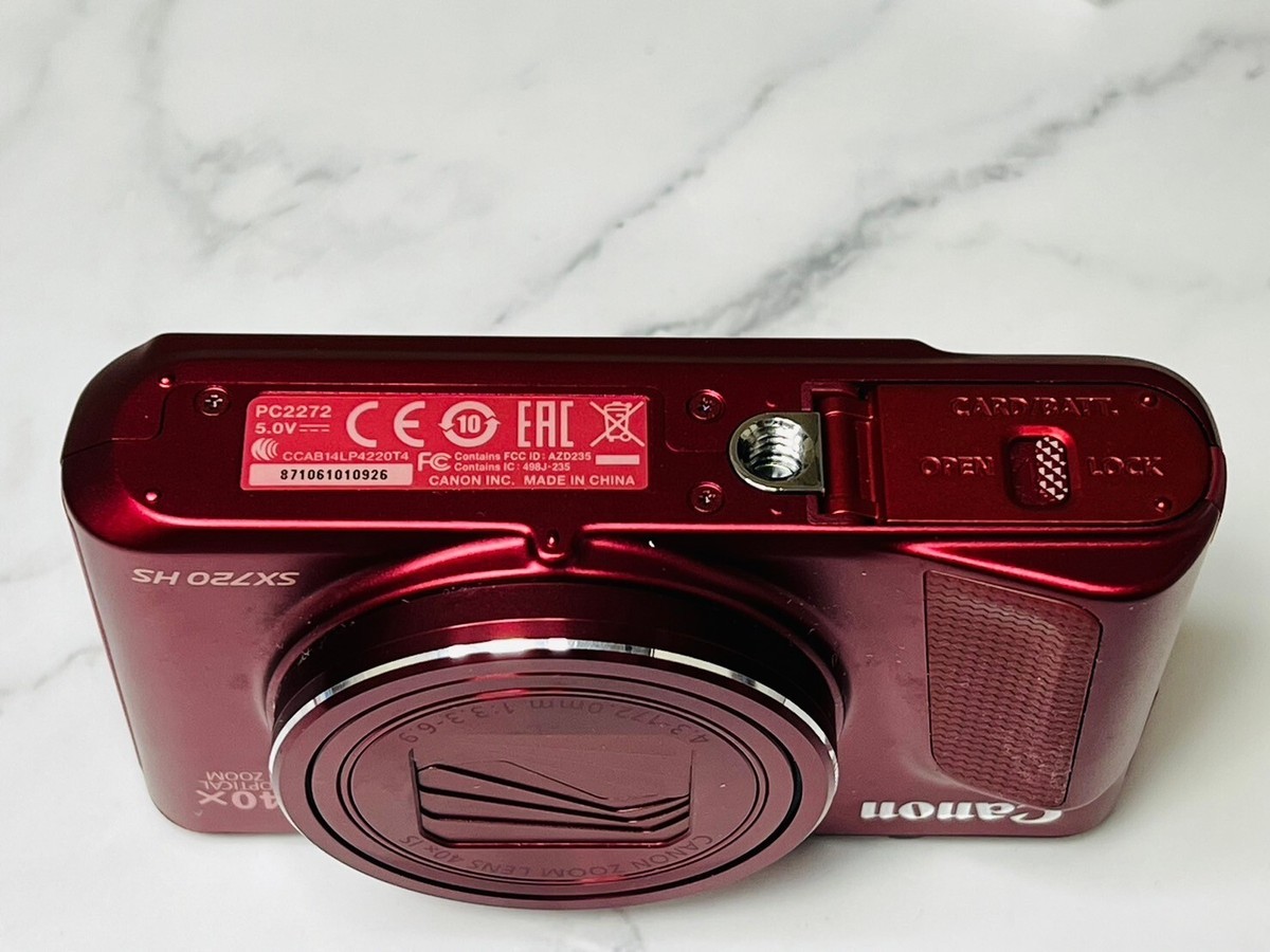 Digital Camera Canon PowerShot SX720 HS Red 20.3MP 40x Wi-Fi Digital Camera Canon PowerShot SX720 HS Red 20.3MP 40x Wi-Fi