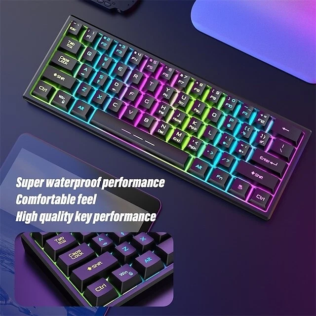 Wireless gaming keyboard Great quality with RGB and mouse pad - Image 2 of 4