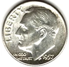 1957 ROOSEVELT DIME in BRILLIANT UNCIRCULATED CONDITION stk R 900