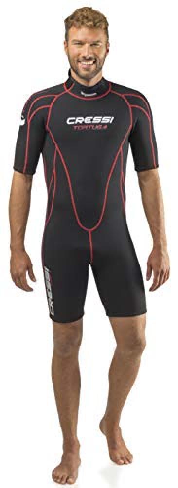 (TG. XL) Cressi Tortuga Man Wetsuit 2.5mm, Muta Shorty in Neoprene High Stretch