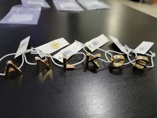 Tory Burch Initial Golden Charm Pendant Necklace Bracelet Bag FOR GIFT MULTI USE