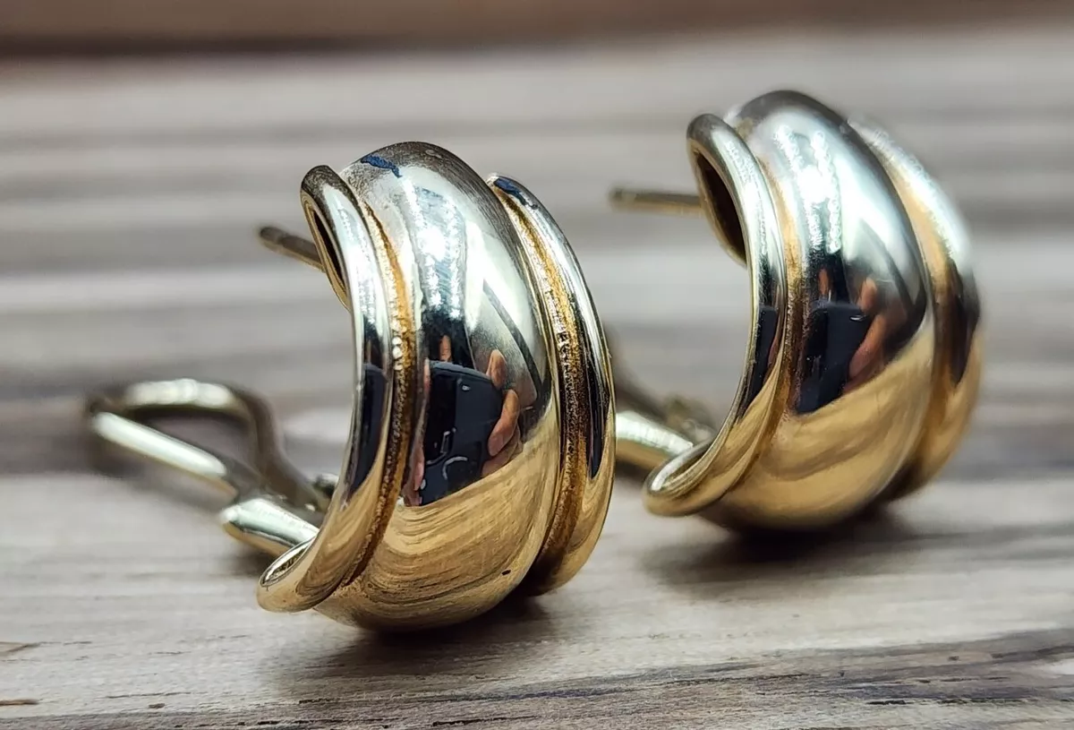 James Avery 14k Christiana French Clip On Earrings Solid Gold eBay