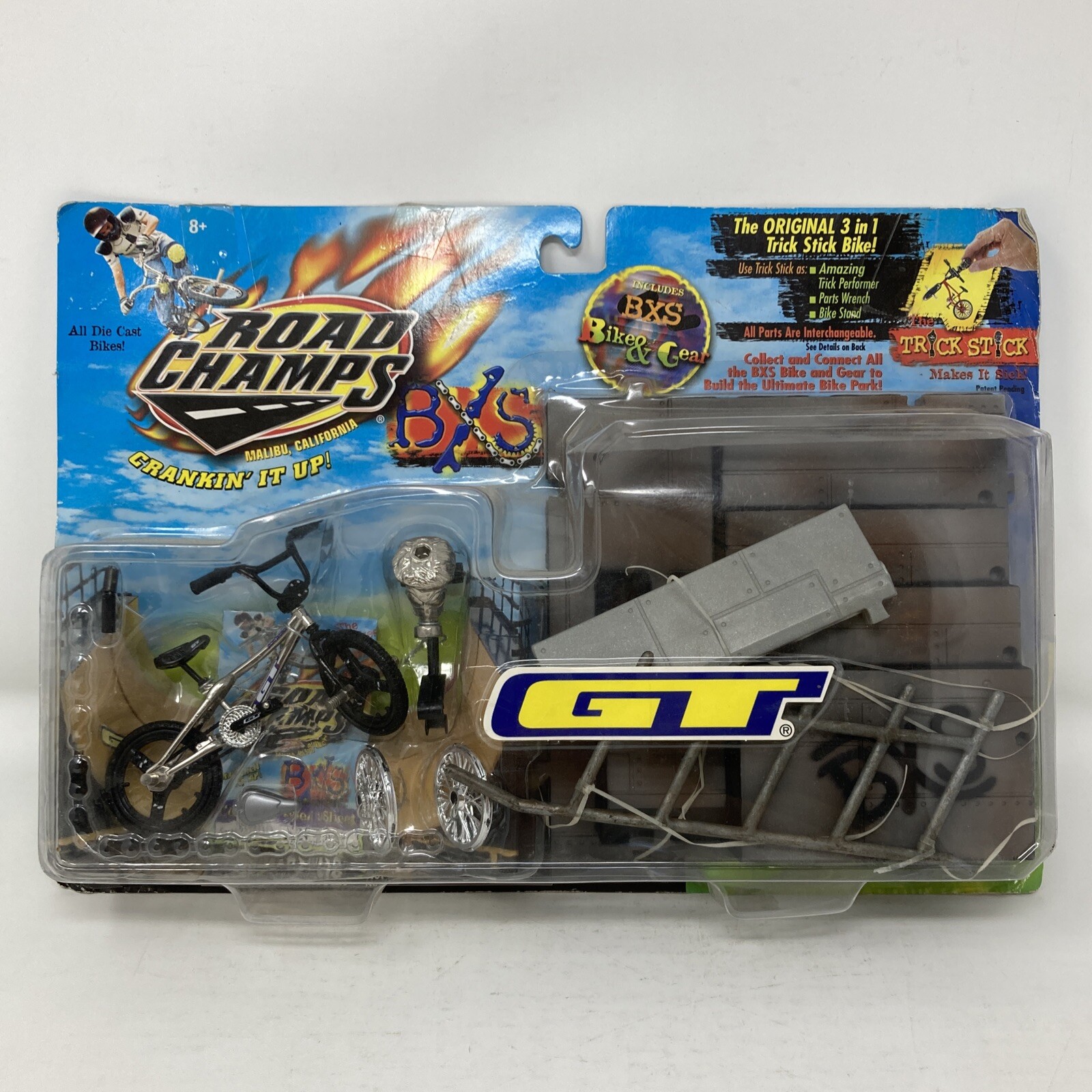 1999 Road Champs BXS Bike &amp; Gear GT BXS Set  Jakks Pacific BXS Series New (E4)