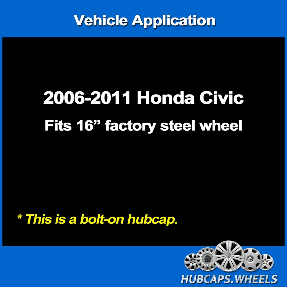 Repuesto tapacubos para Honda Civic 2006-2011 - Original OEM 16 pulgadas 55069 Foto 4 de 4