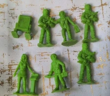 Lot Of 7 Tim Mee Toys Galaxy Laser Star Team Space Action Figures Aliens VTG