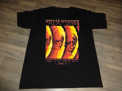 Stevie Wonder Tour AAA Alstyle Short Sleeve Black All Size Shirt KN703