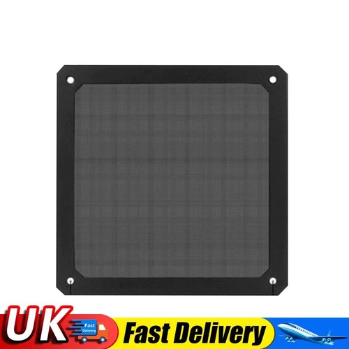 Magnetic Dust Filter Computer Case Fan Dustproof Mesh Cover Guard (14cm)(Black)