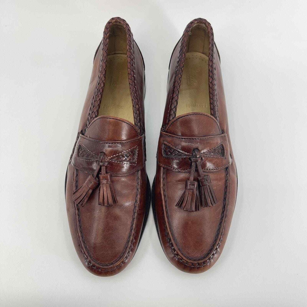 Allen Edmonds Size 11.5 D Maxfield Brown Leather Tasseled  display picture 1