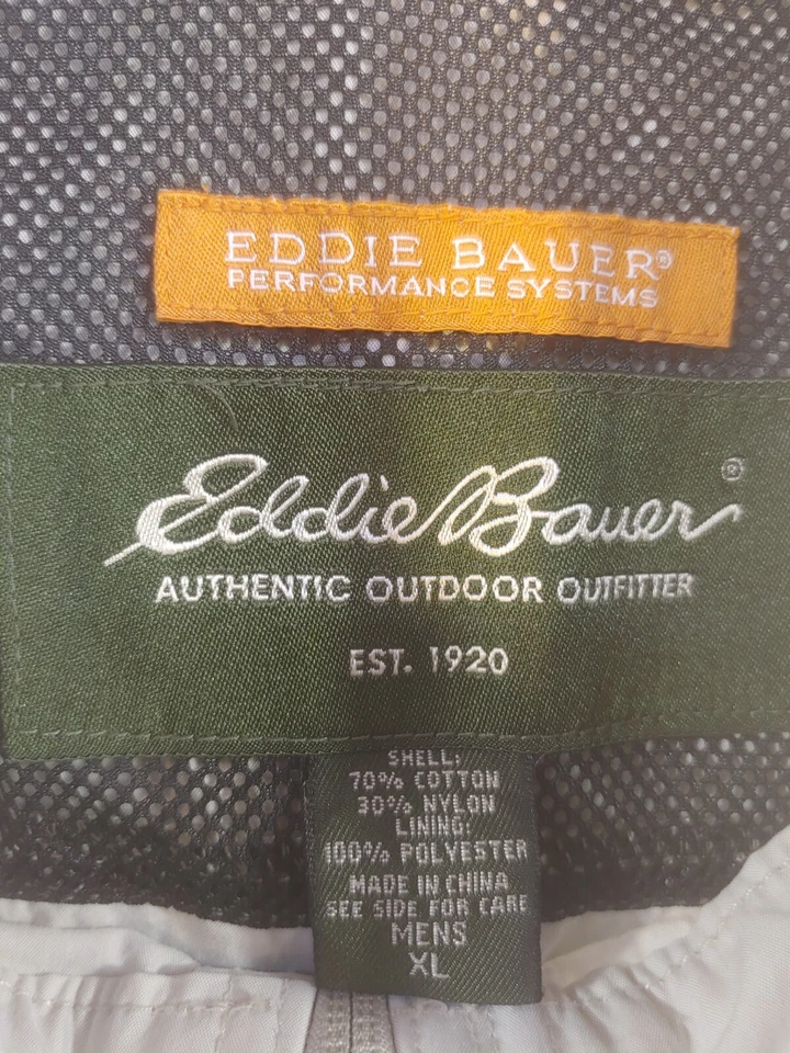 Chaleco Eddie Bauer XL Hombre Pesca Exterior Senderismo Rendimiento Foto 3 de 4