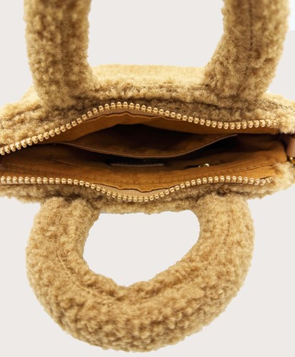 OOG teddy fur plush small bag wool shoulder bag handle bag tote bag - Picture 35 of 37