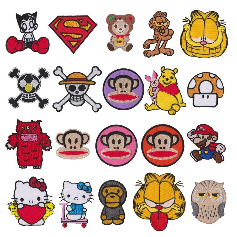 Wholesale Lot Movie Cartoon Cute Anime Superhero  Sew Iron on Embroidered Patch - Image 3 of 4