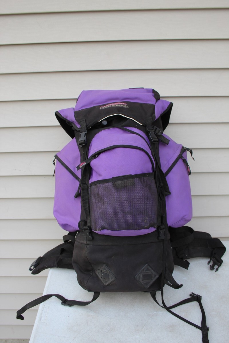 High Sierra Purple Black Internal Frame Hiking Backpack 60L?