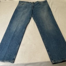 True Craft Men’s Relaxed Fit Jeans Stretch Med Wash Mid Rise Size 40”x32.5”