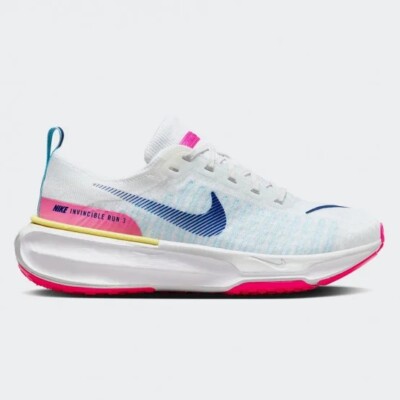Wmns ZoomX Invincible Run FK 3 UK 7,5 EUR 42 White Deep Royal Blue DR2660 105