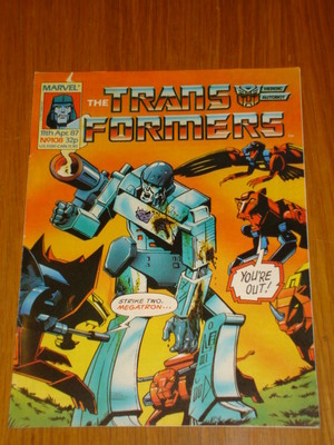 TRANSFORMERS BRITISH WEEKLY #108 MARVEL UK COMIC 1987
